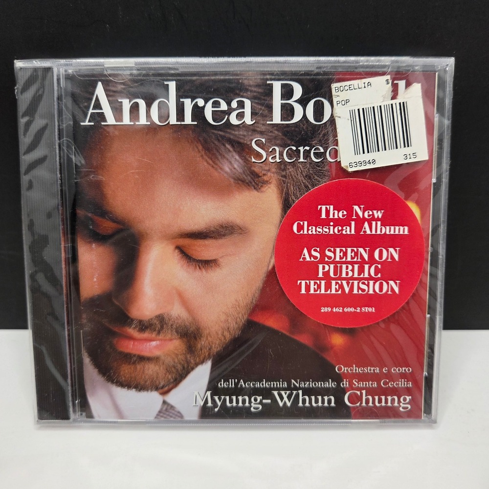 Andrea Bocelli Sacred Arias CD 1999 Philips New Sealed Classical Opera Ave Maria